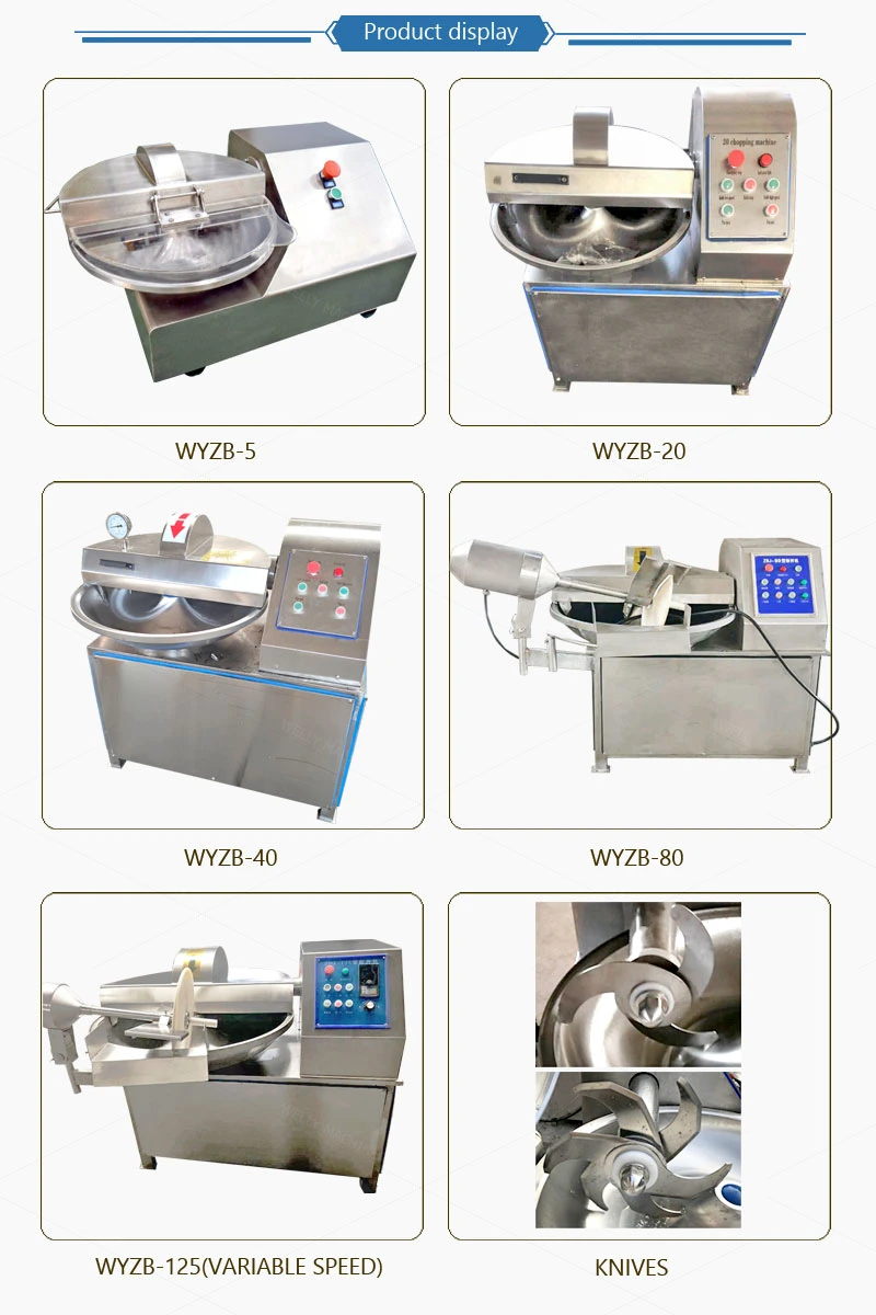 Wholesale Price Small Meat Cutting Machine Price / 5L Meat Bowl Cutter Machine