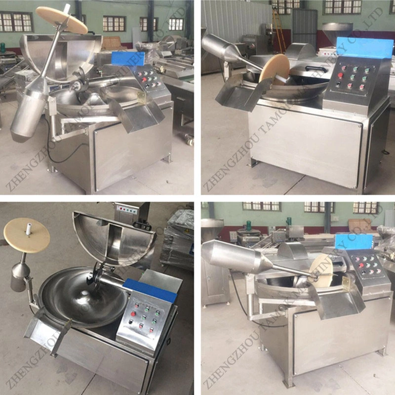 Beef Bowl Cutter Chicken Meat Vegetable Cutting and Mixing Machine