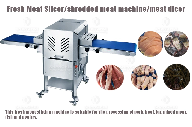 Commercial Meat Cutting Machine Kelp Slicing Machine Fresh Meat Slicer Pork Meat Slitting Machine Dicer Cutter